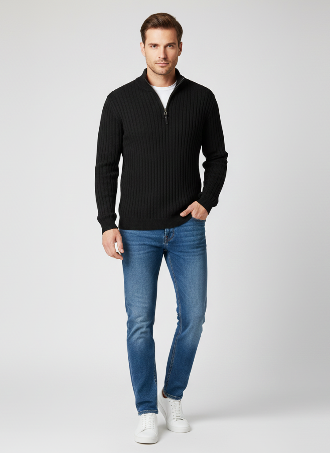 Ethan | Sweater | Mens Sweaters | High Collar Sweater