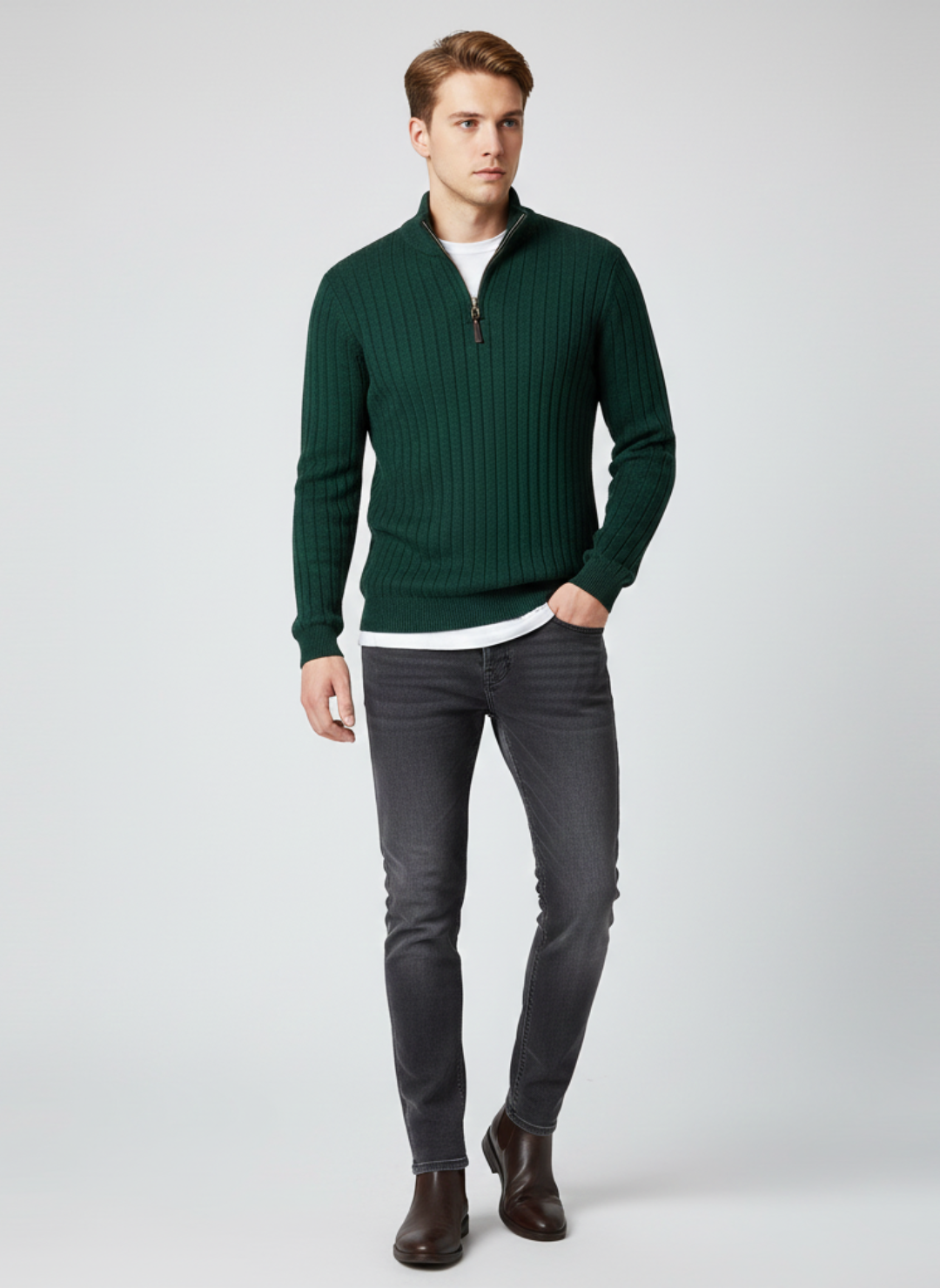 Ethan | Sweater | Mens Sweaters | High Collar Sweater
