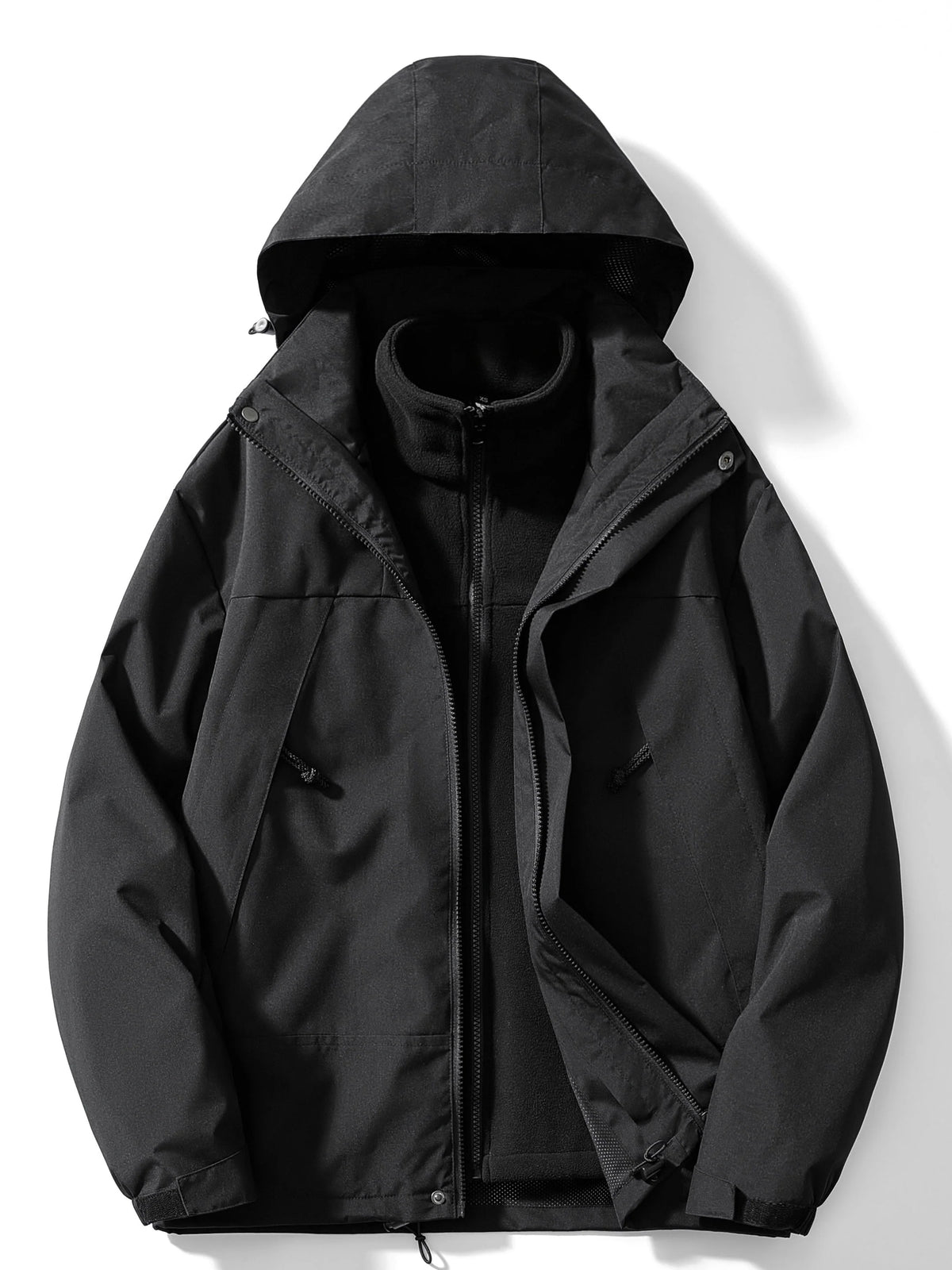 Men's 3-in-1 Outdoor Jacket | Hooded Winter Coat with Removable Layer 0