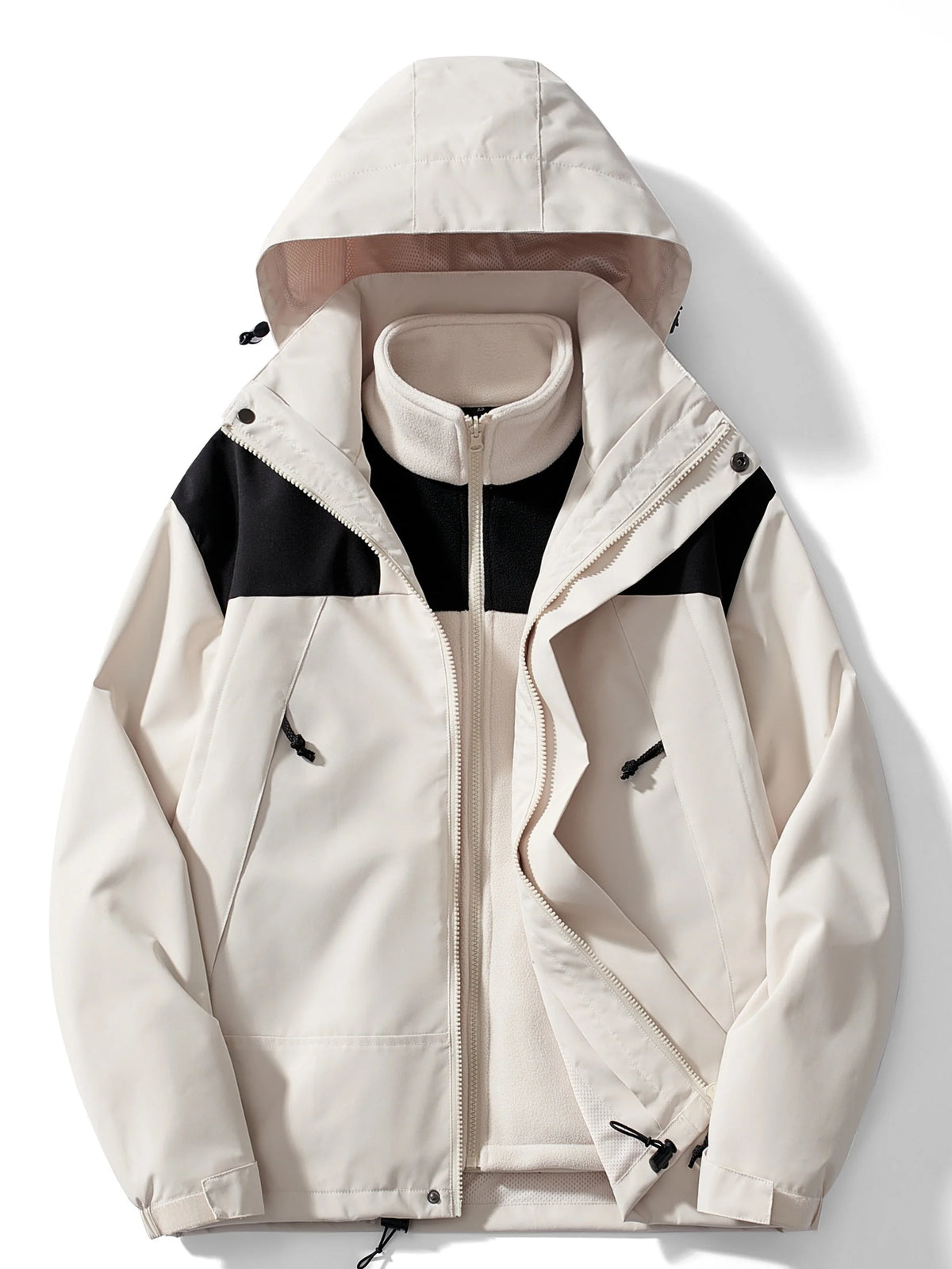 Men's 3-in-1 Outdoor Jacket | Hooded Winter Coat with Removable Layer 1