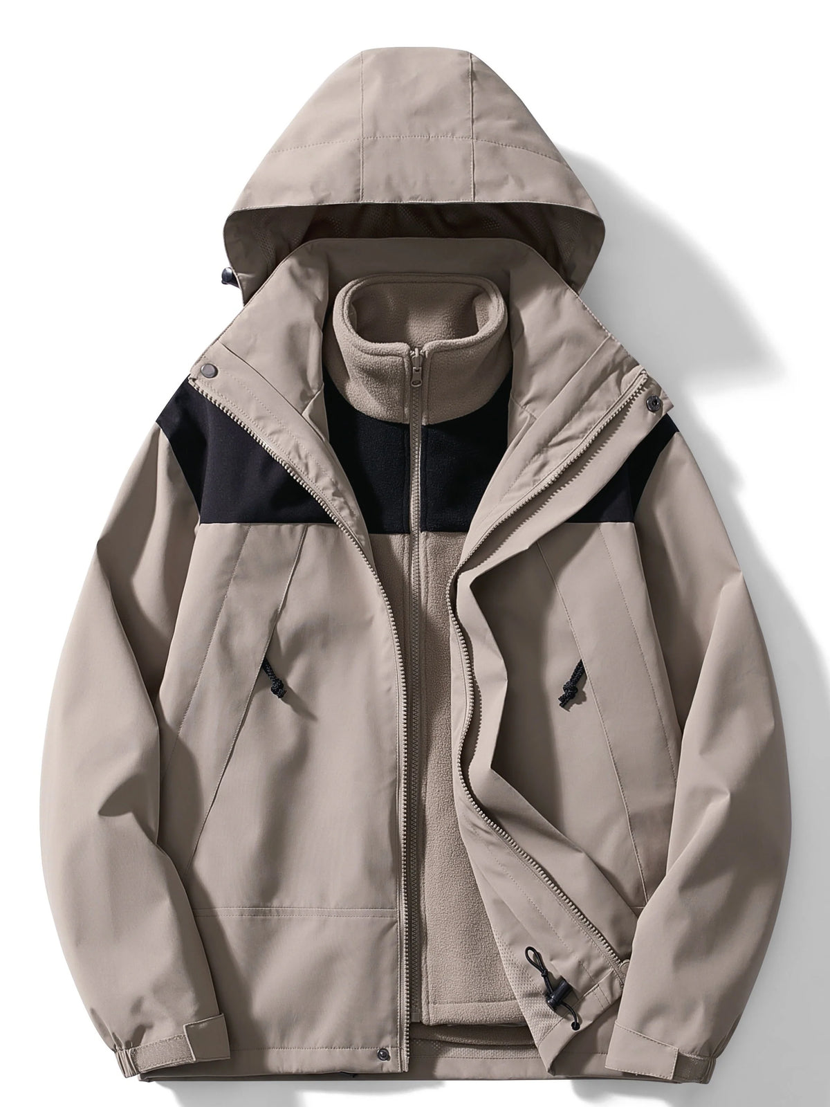 Men's 3-in-1 Outdoor Jacket | Hooded Winter Coat with Removable Layer 4