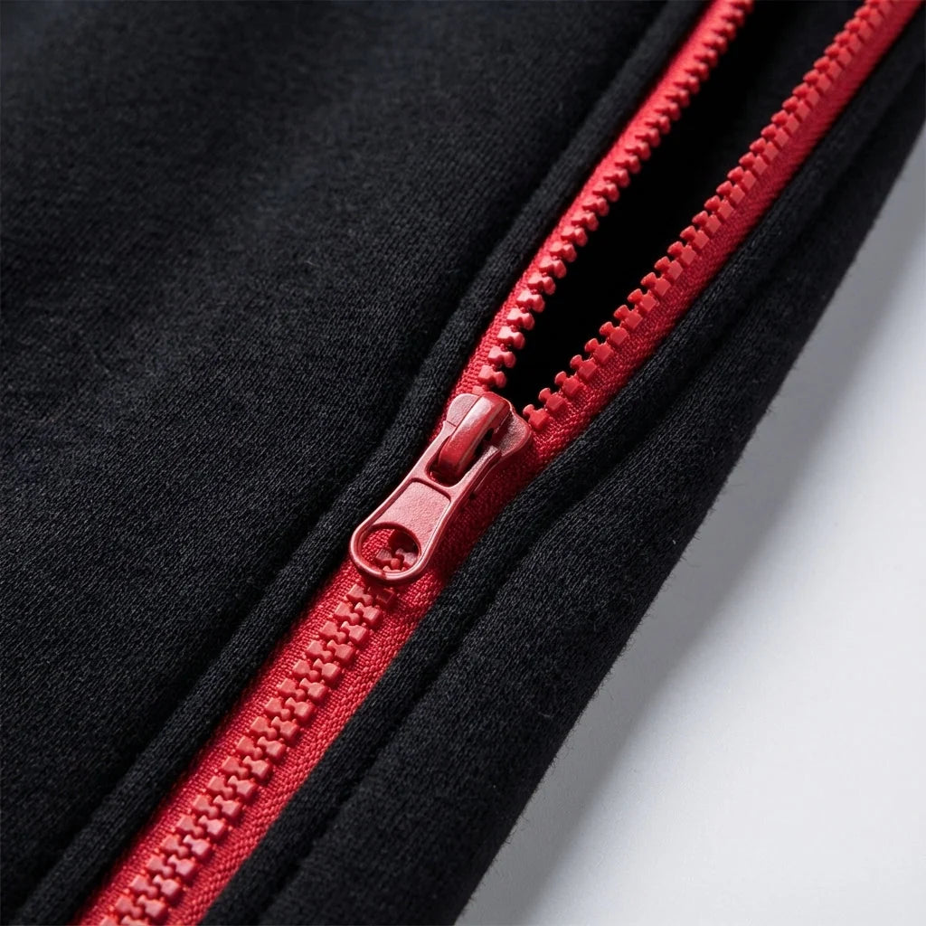Men's Asymmetric Zip Training Jacket with Hooded Design 6