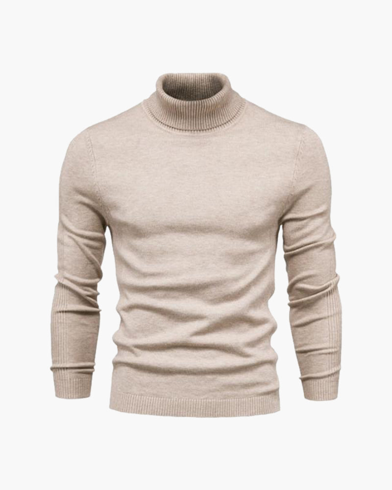 Men's Fine-Knit Turtleneck Sweater | Classic Fit Lightweight Knit 0