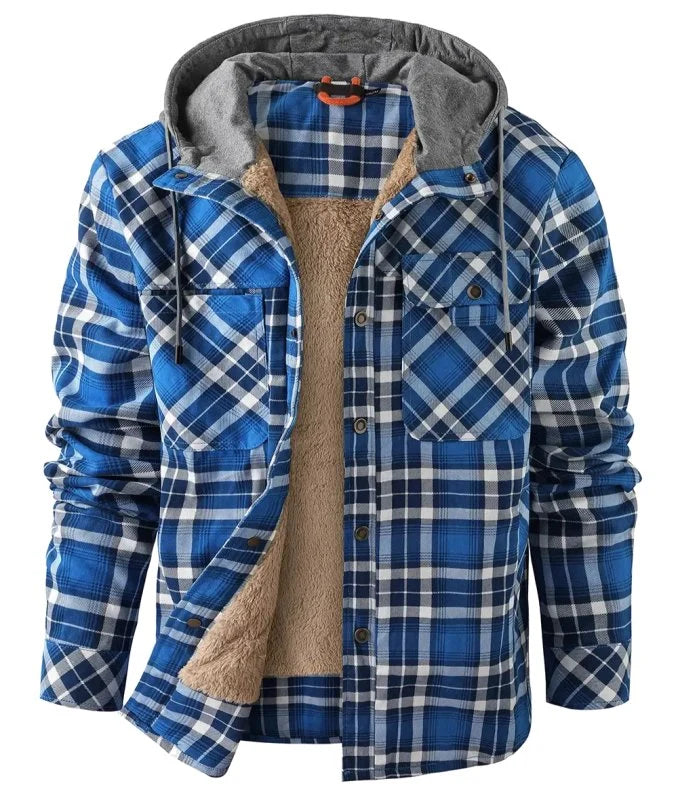 Men's Fleece-Lined Jacket | Relaxed Hooded Casual Layer 0