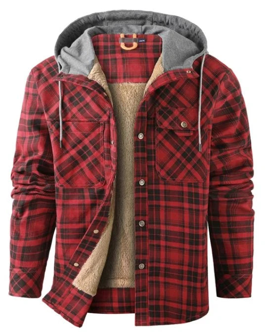 Men's Fleece-Lined Jacket | Relaxed Hooded Casual Layer 5