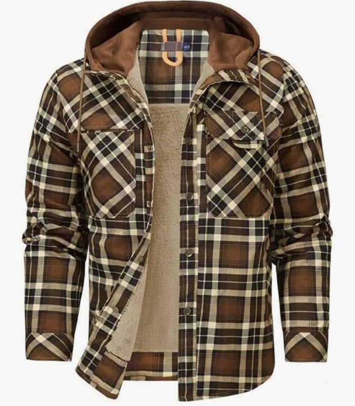Men's Fleece-Lined Jacket | Relaxed Hooded Casual Layer 8