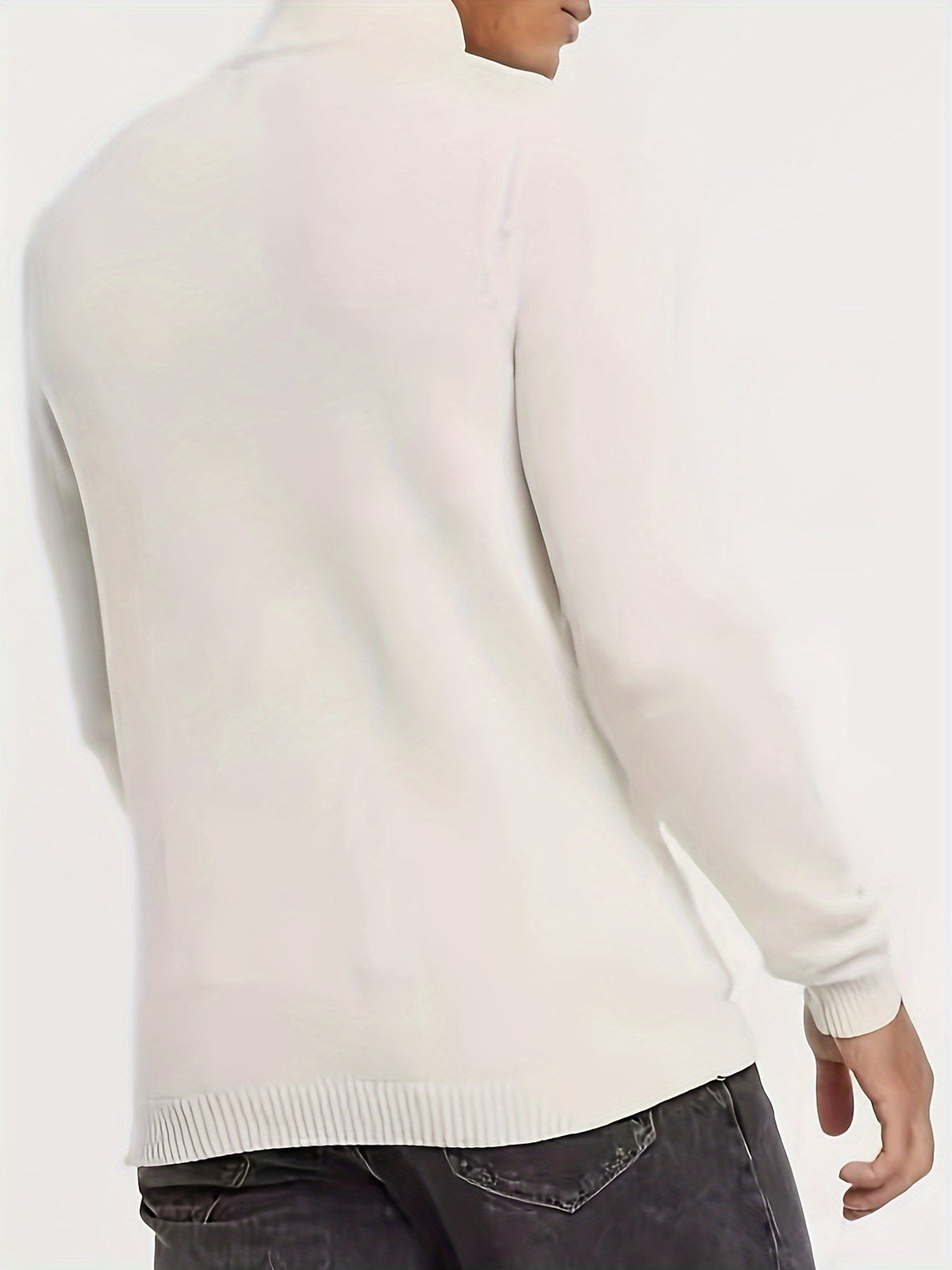 Men's Half Zip Sweater | Comfortable Stretch Knit Pullover 7
