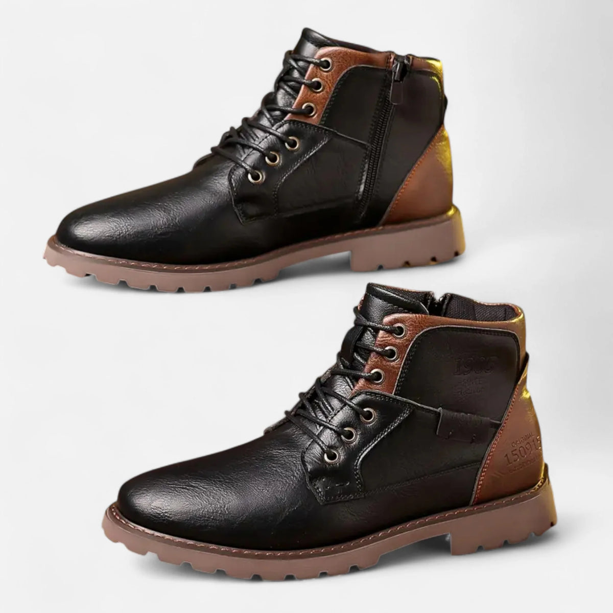 Men's Heritage Lace-Up Boots | Durable Everyday Leather-Style Footwear 3
