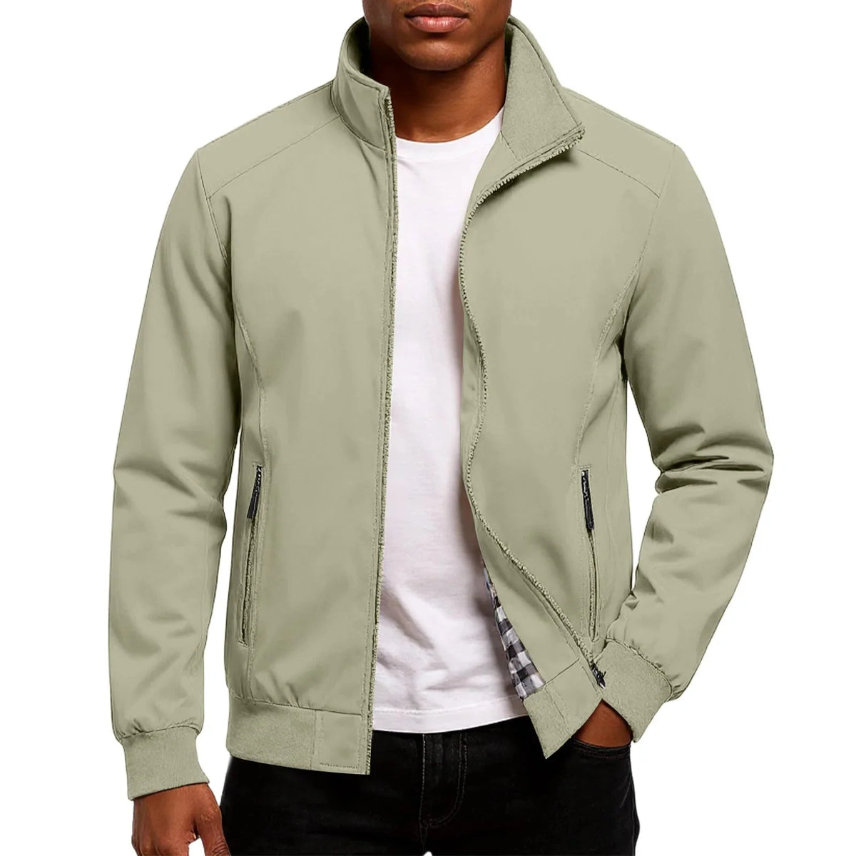Men's Lightweight Bomber Jacket | Stand-Collar Casual Layer 5