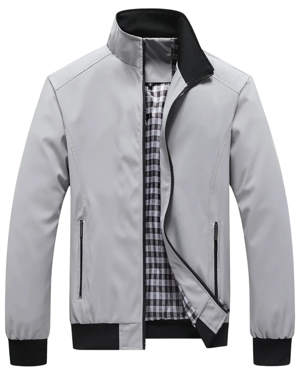 Men's Lightweight Bomber Jacket | Stand-Collar Casual Layer 7