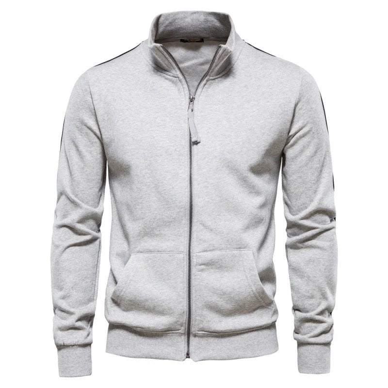 Men's Lightweight Casual Jacket | Relaxed Fit Stand-Collar Coat 0