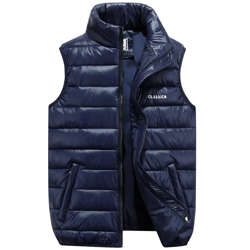 Men's Lightweight Quilted Vest | Sleeveless Padded Jacket with Front Zipper 0