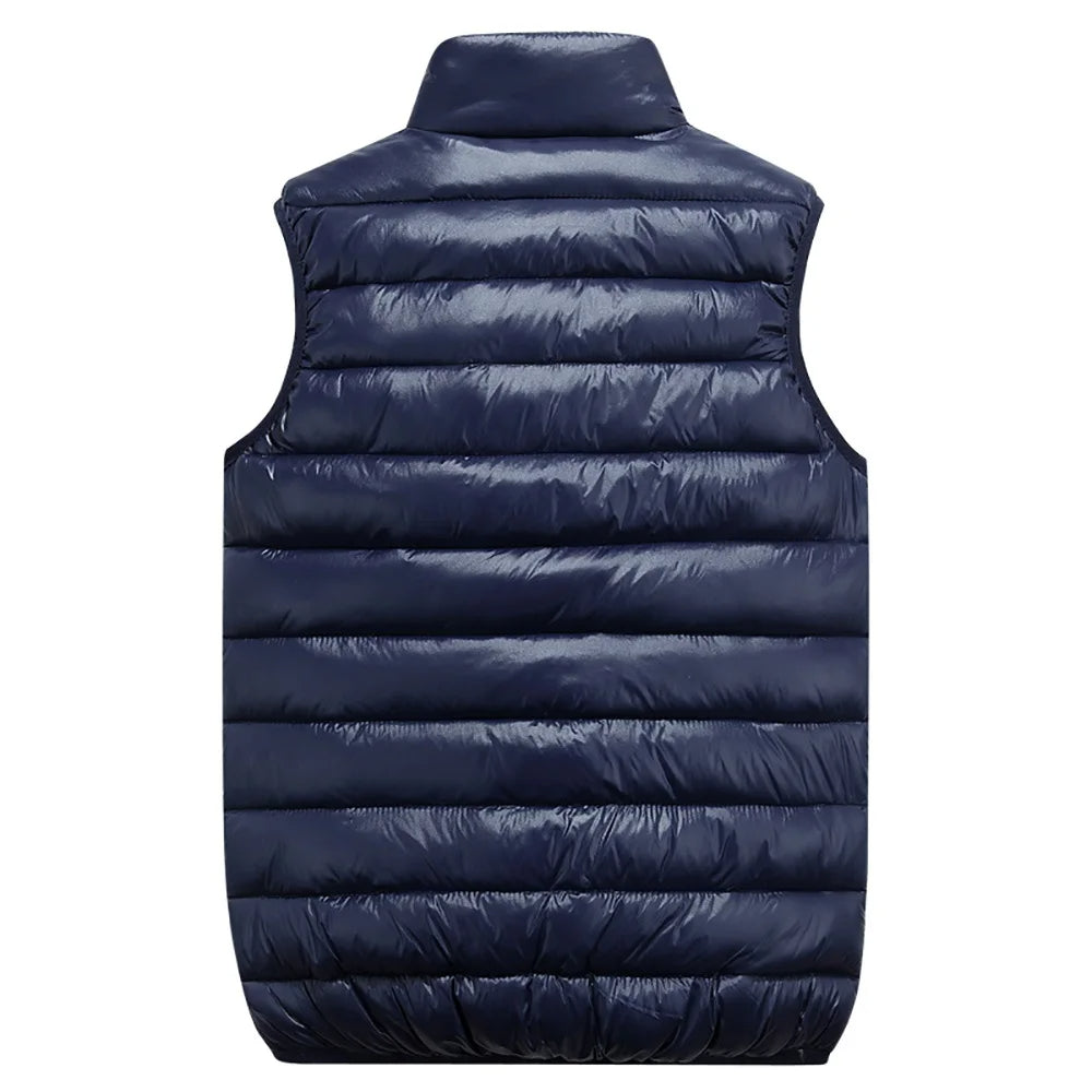 Men's Lightweight Quilted Vest | Sleeveless Padded Jacket with Front Zipper 1