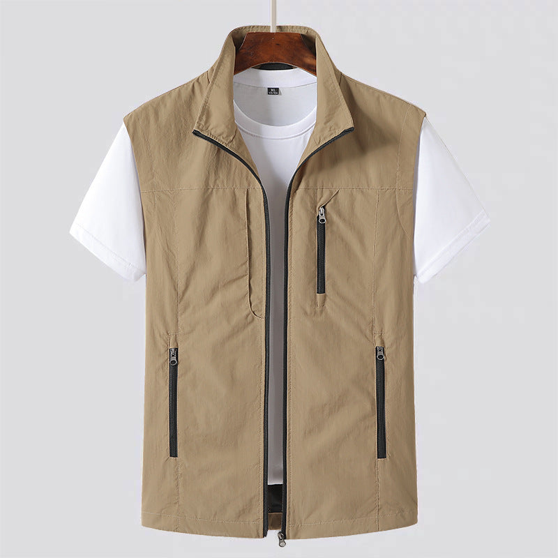 Men's Lightweight Vest with Front Zipper | Practical Casual Layering 2