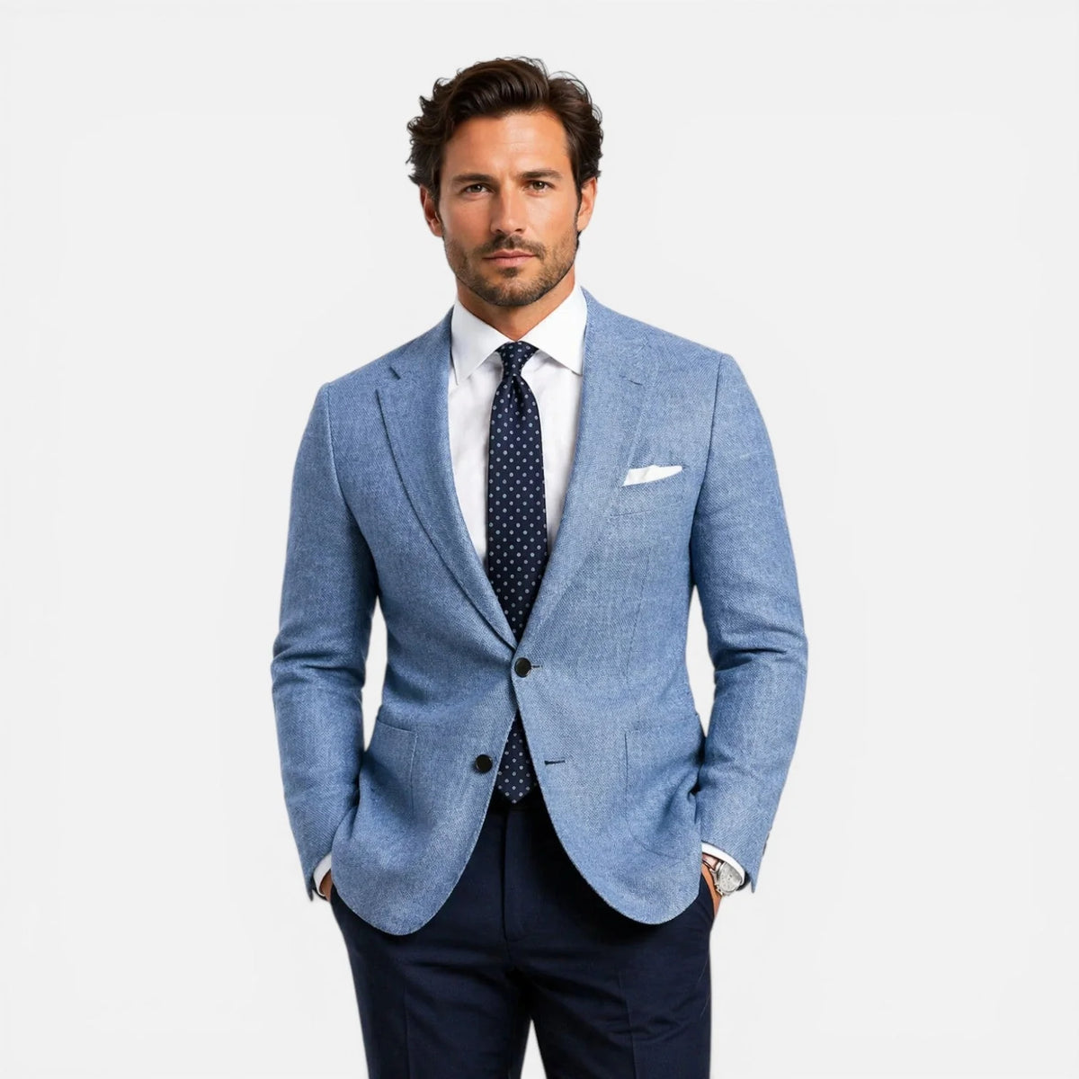 Men's Linen Blazer Jacket | Slim Fit Lightweight Casual Blazer 1