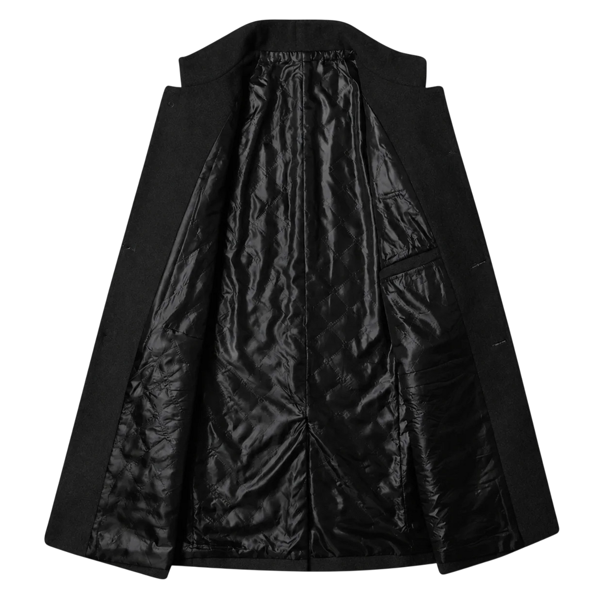 Men's Mid-Length Tweed Overcoat | Straight-Cut Tailored Layer 3