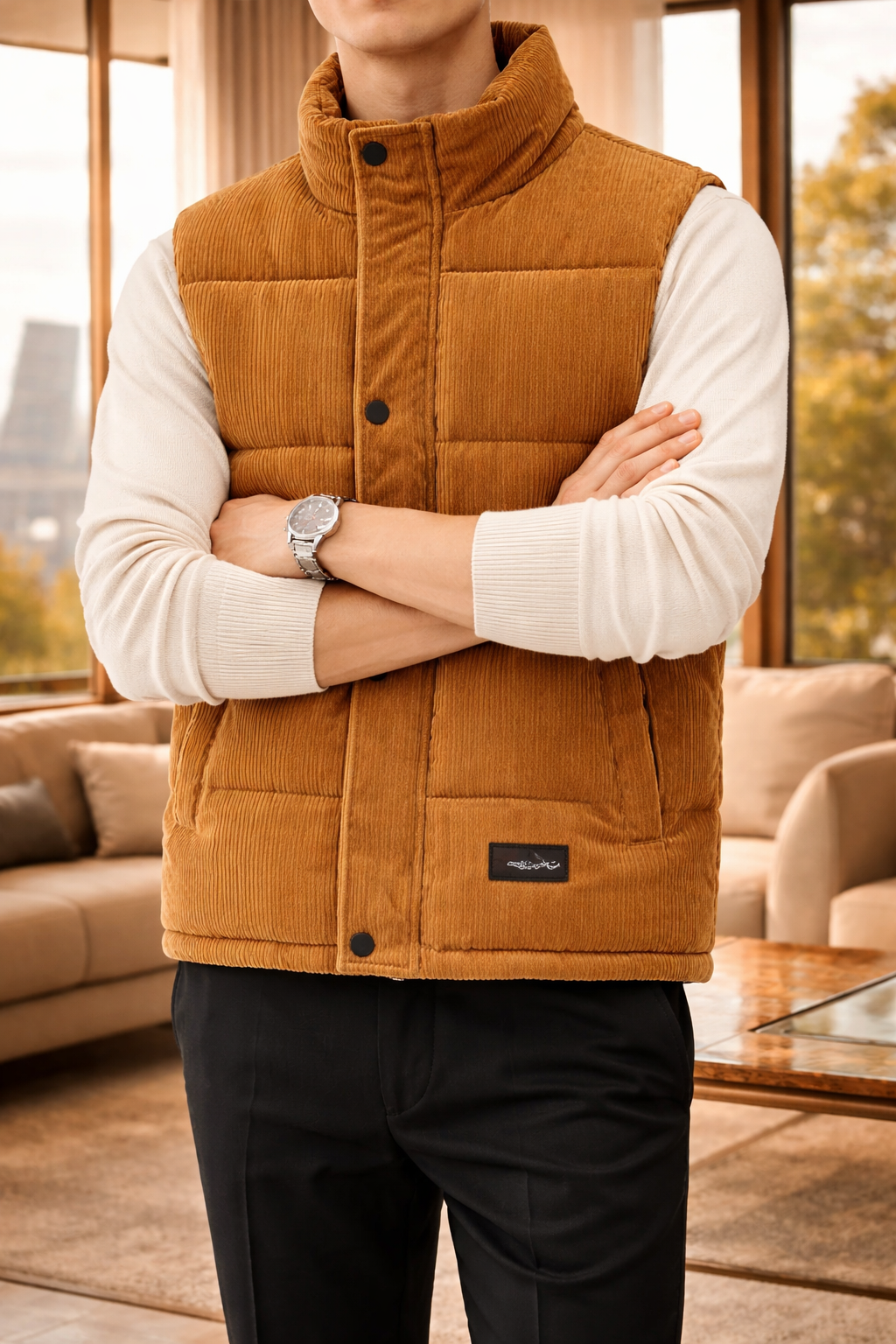 Men's Padded Vest | Lightweight Sleeveless Insulated Layer 1