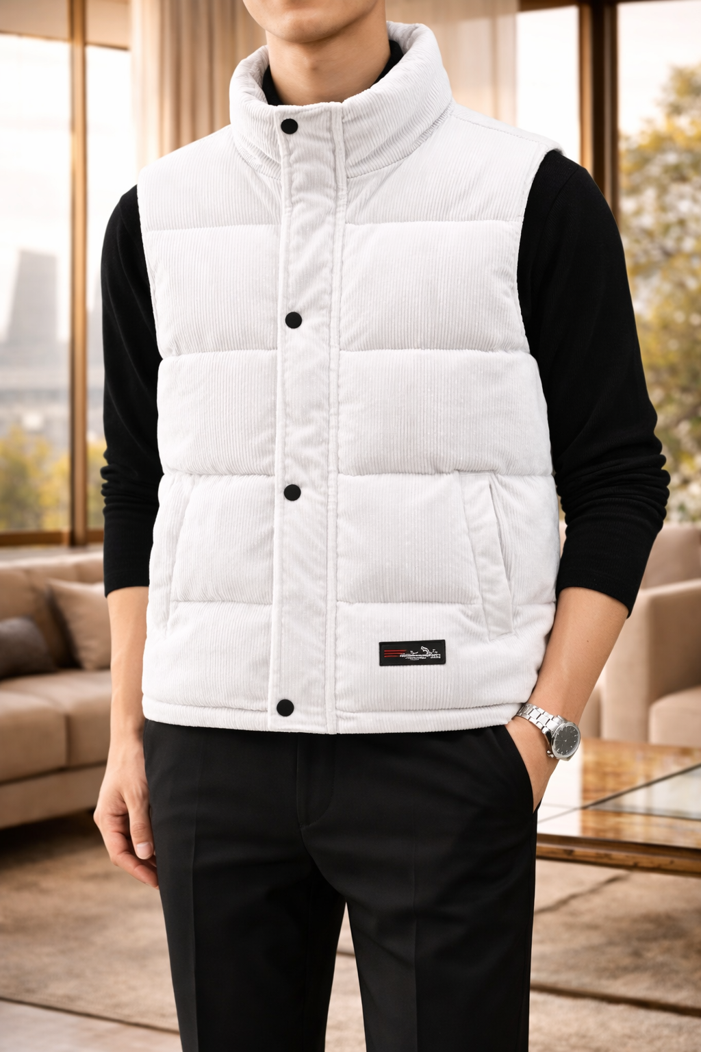 Men's Padded Vest | Lightweight Sleeveless Insulated Layer 3