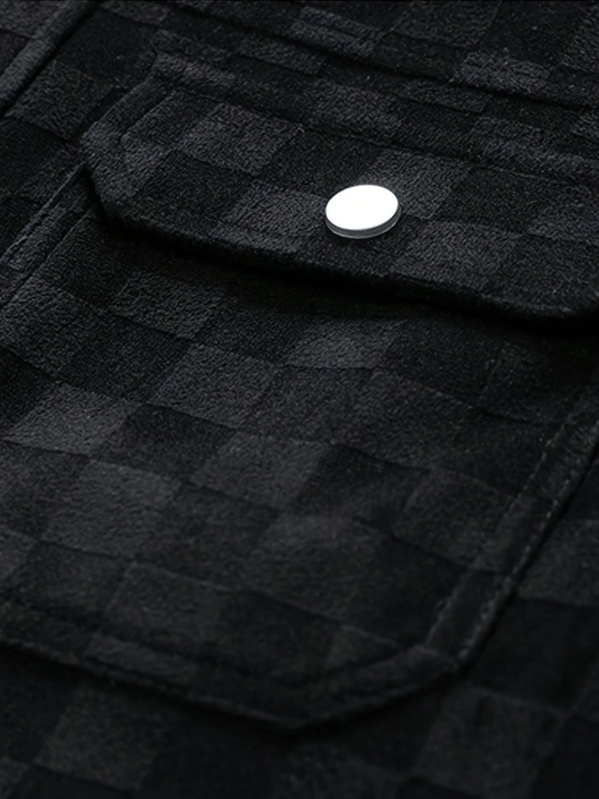 Men's Printed Utility Jacket | Snap Button Chest Pockets 5