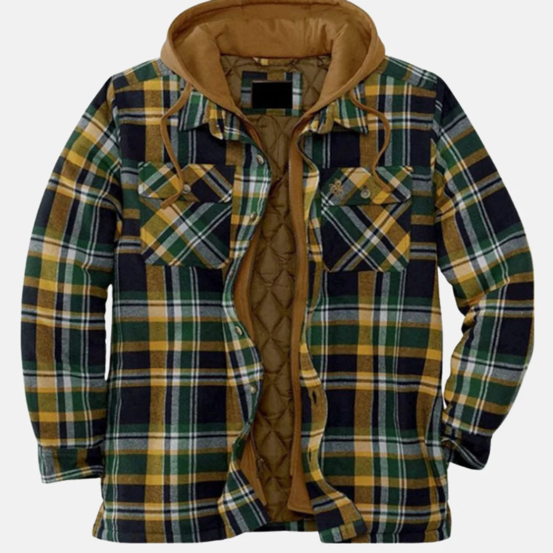 Men's Quilted Hooded Jacket | Warm Winter Layered Coat 2
