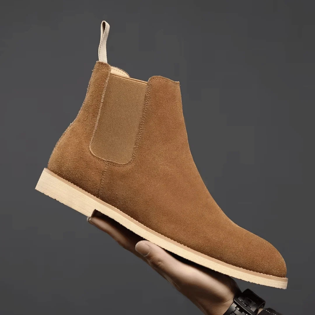 Men's Suede Chelsea Boots | Classic Slip-On Ankle Footwear 2