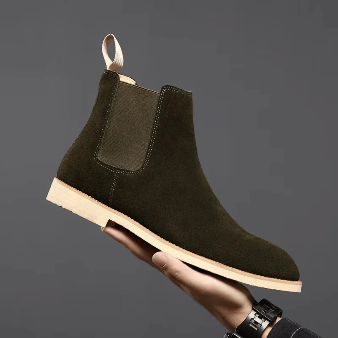 Men's Suede Chelsea Boots | Classic Slip-On Ankle Footwear 3