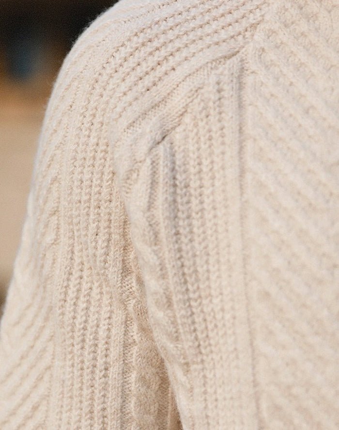 Men's Sweater | Knitted Textured Design with Collar for Smart-Casual Wear 2