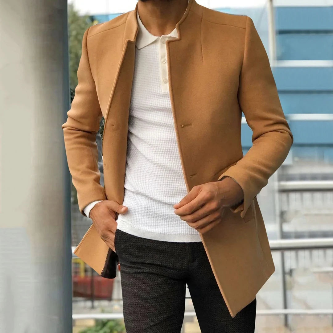 Men's Tailored Tweed Jacket | Versatile Smart Business Layer 1