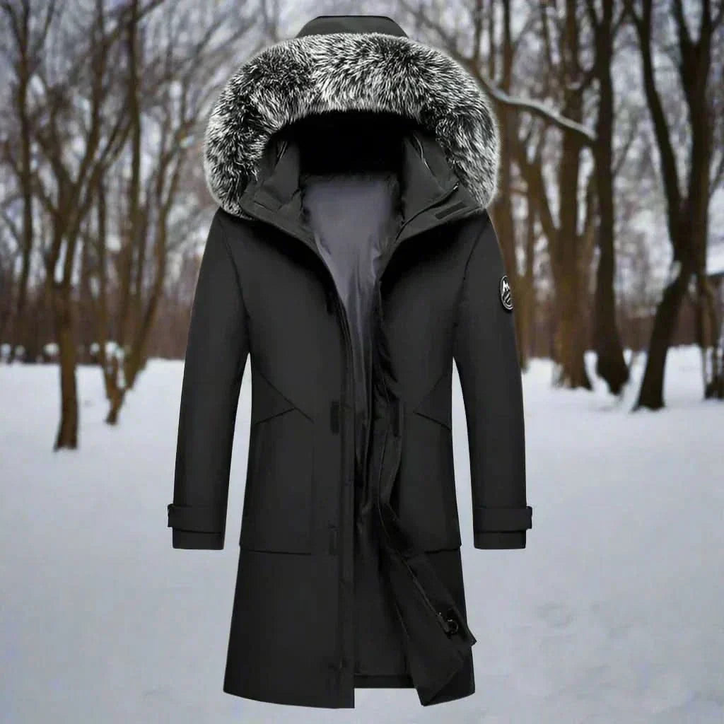 Men's Water-Repellent Parka | Long Hooded Winter Coat 1