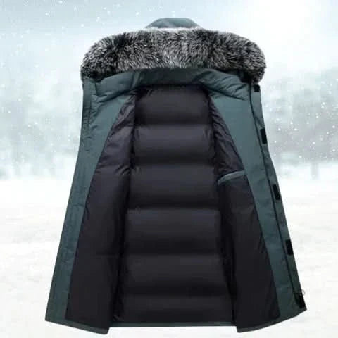 Men's Water-Repellent Parka | Long Hooded Winter Coat 5