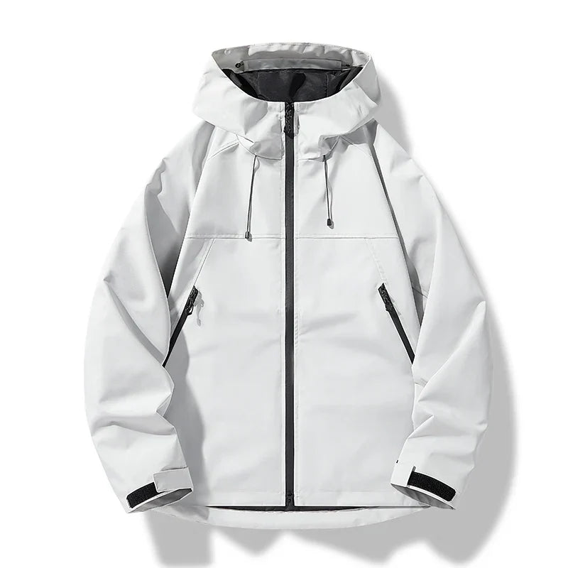 Men's Waterproof Jacket | Lightweight Hooded Rain Shell for Outdoors 0