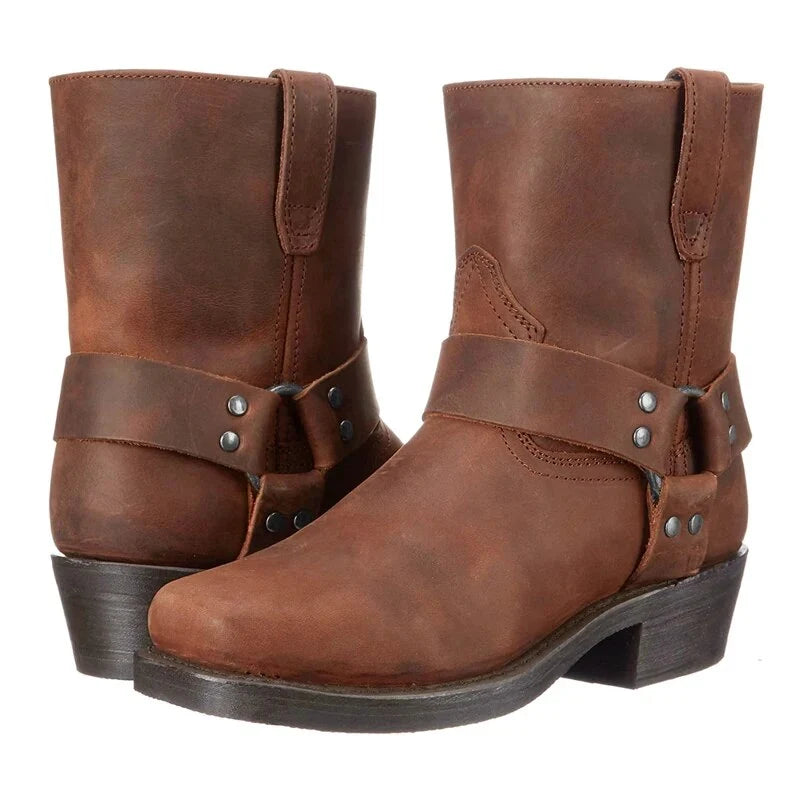 Men's Western Leather Boots | Durable Comfortable Everyday Wear 3