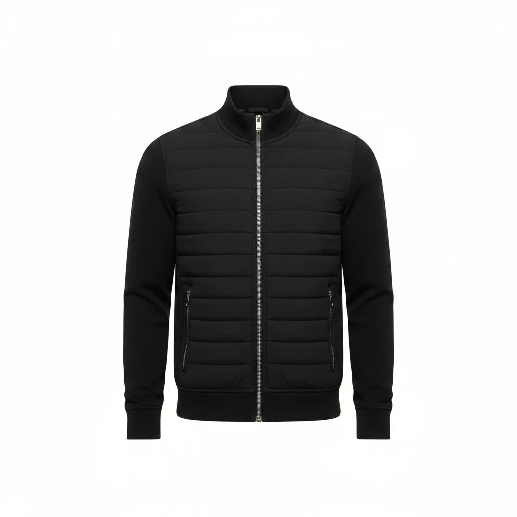 Men's Windproof Quilted Jacket | Lightweight Hybrid Layer 0