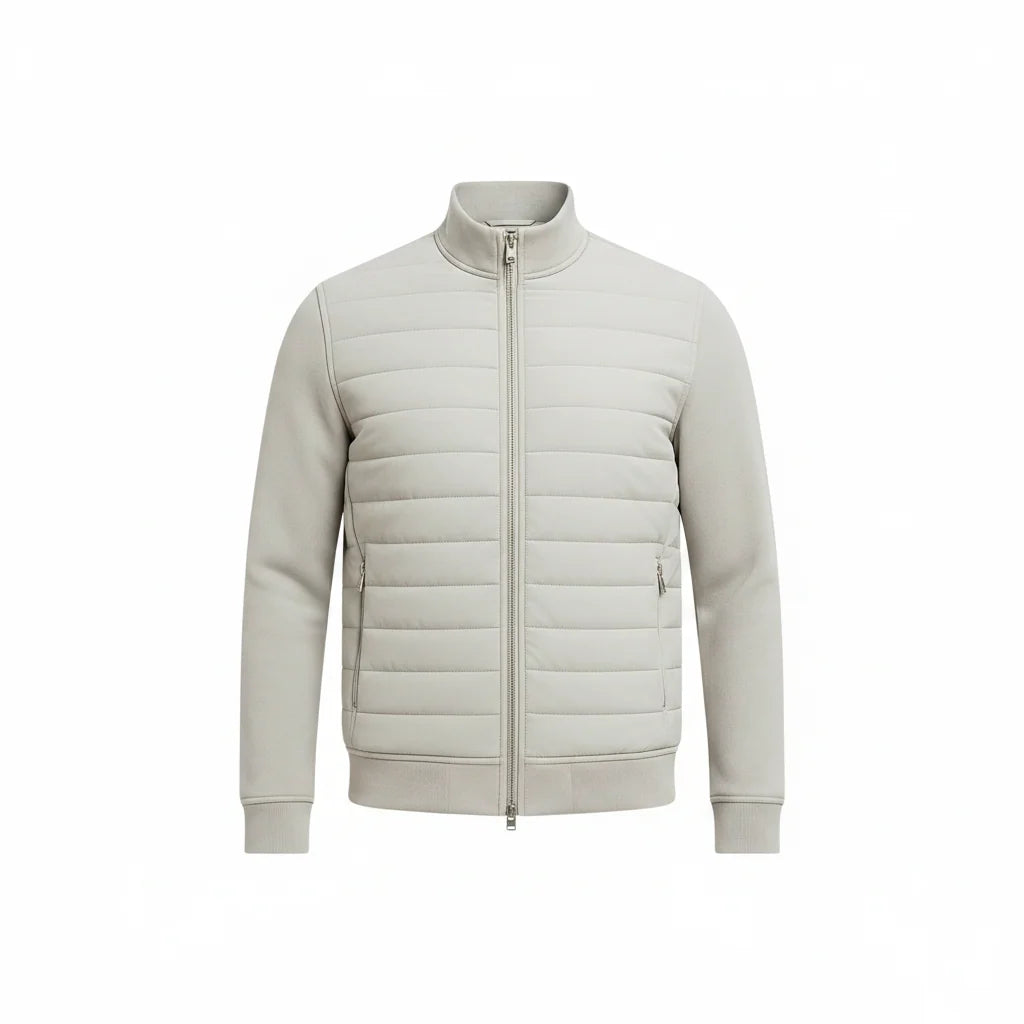 Men's Windproof Quilted Jacket | Lightweight Hybrid Layer 2