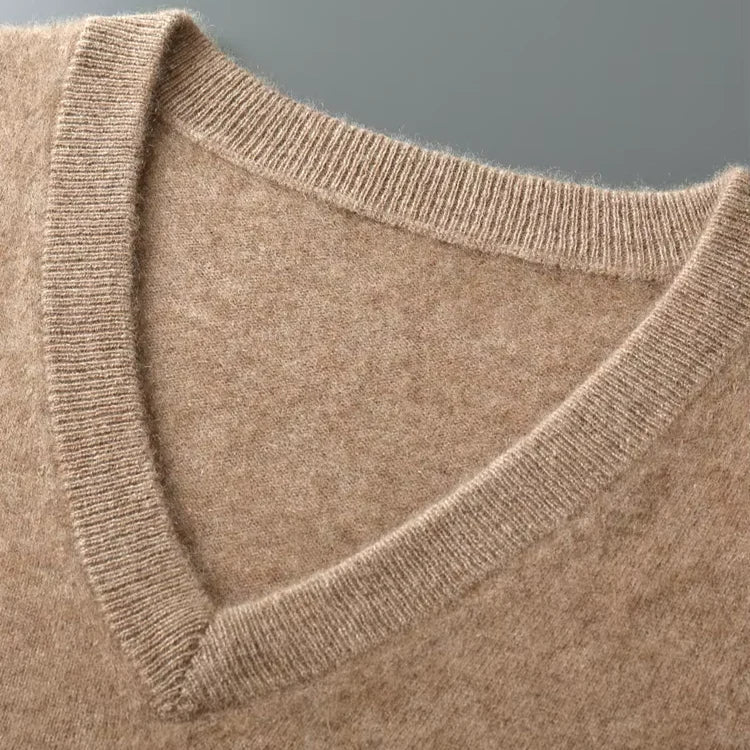 Men's Wool Cardigan | Comfortable V-Neck Knitwear for Layering 7