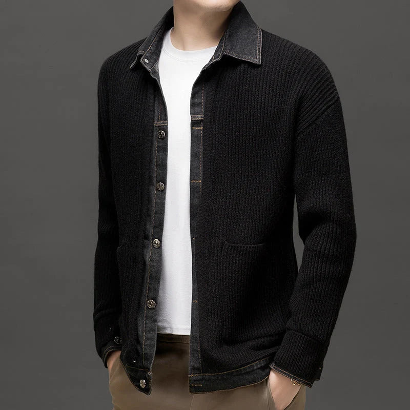 Men's Wool Cardigan | Relaxed Fit Button-Up Layer for Autumn 1
