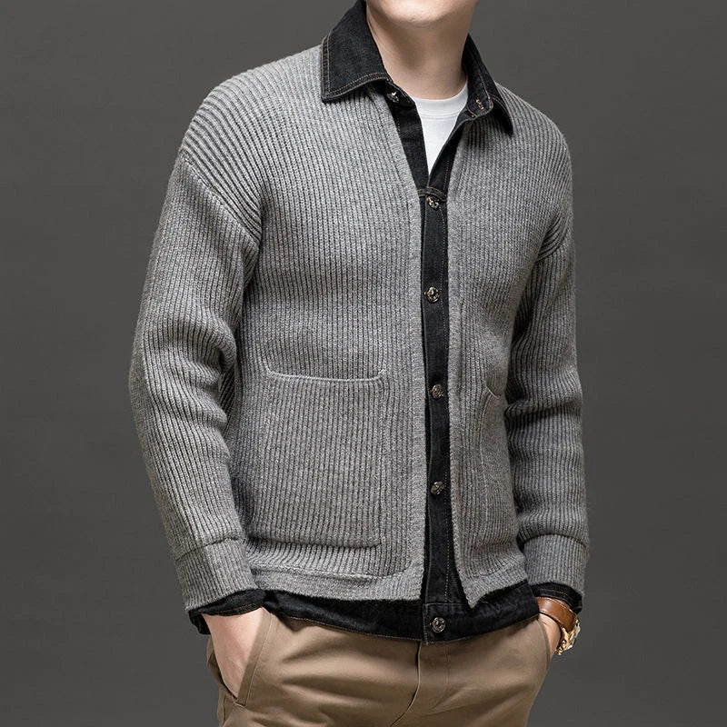 Men's Wool Cardigan | Relaxed Fit Button-Up Layer for Autumn 5