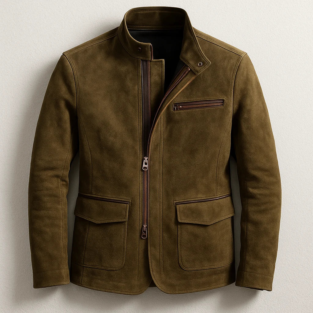 Men's Zip-Up Jacket | Stand-Collar Smart Casual Layer 0