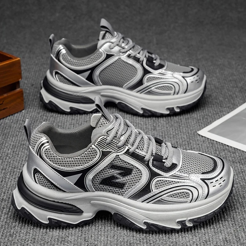 Unisex Casual Lace-Up Sneakers | Lightweight Outdoor Walking Shoes 6
