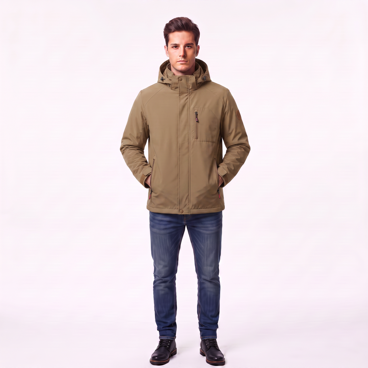 Men's Winter Jacket | Casual Urban Fit Stand-Collar Coat