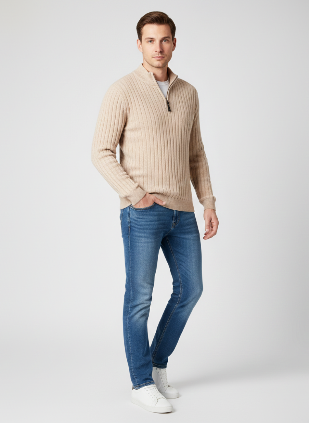 Ethan | Sweater | Mens Sweaters | High Collar Sweater