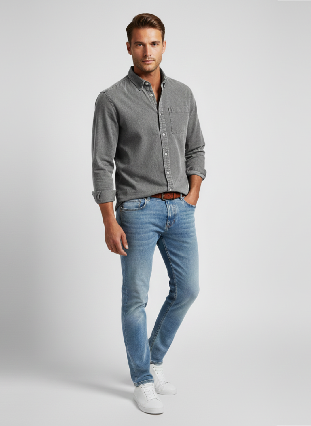 Ethan's Denim Top | Denim Shirt | Mens Denim Shirt | Jean Shirt