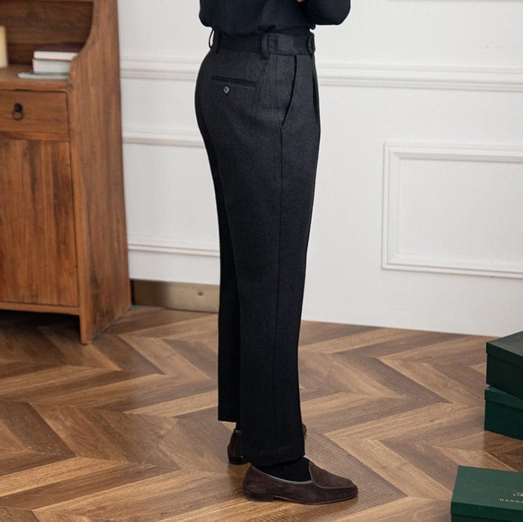 Maverick | Herringbone Trousers | Tailored Fit Pants | Stylish Comfort 3