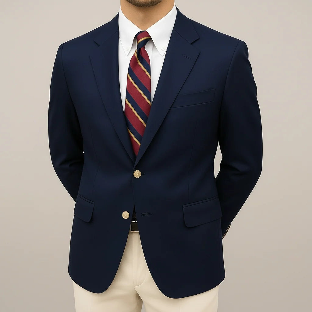 Men's Blazer Jacket | Lightweight Tailored Two-Button Sport Coat 0