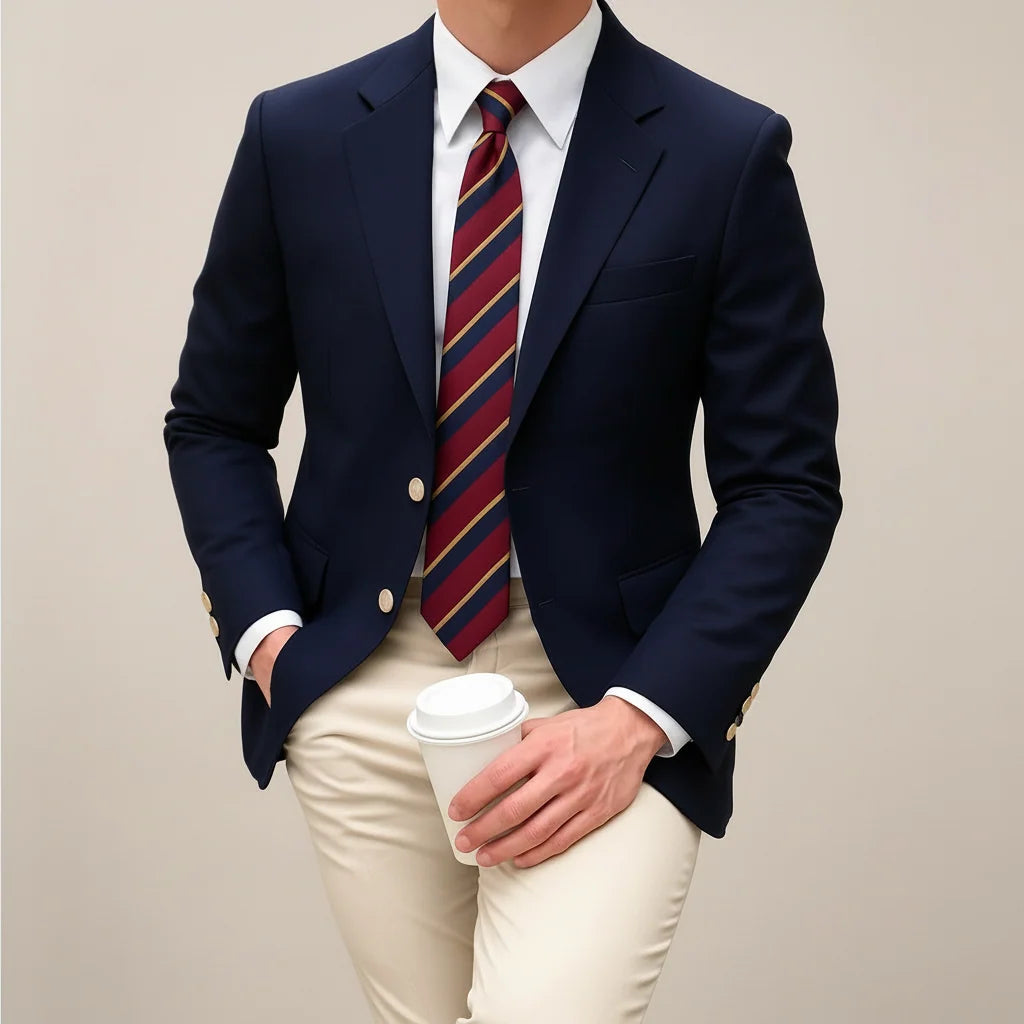 Men's Blazer Jacket | Lightweight Tailored Two-Button Sport Coat 1