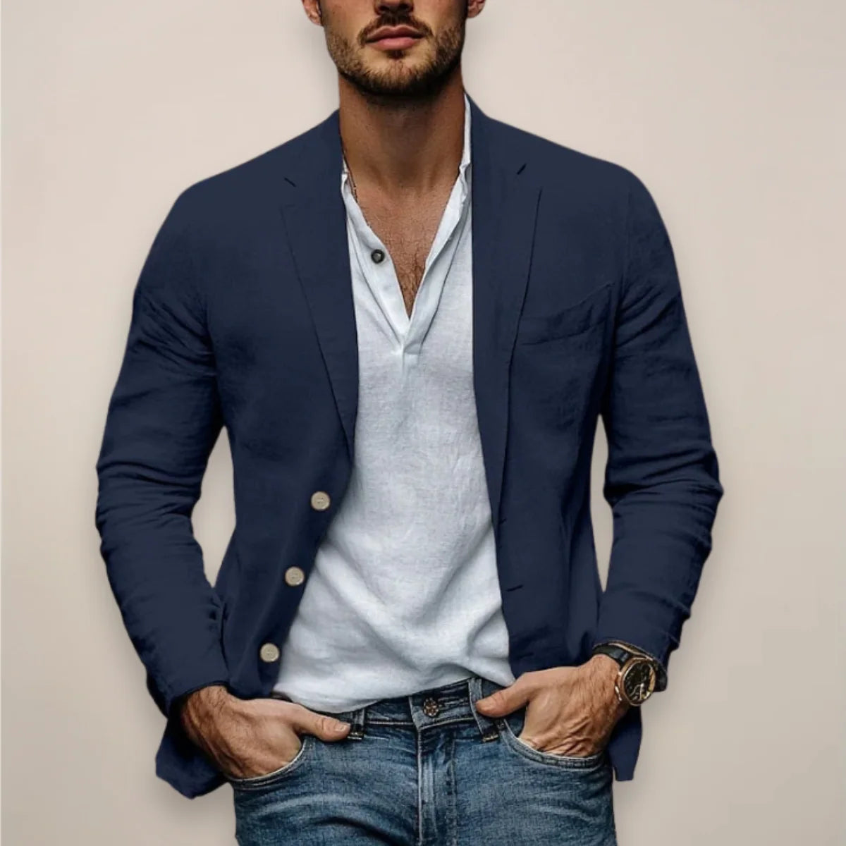 Men's Casual Blazer Jacket | Lightweight Slim Fit Summer Style 1