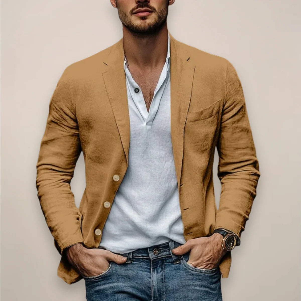 Men's Casual Blazer Jacket | Lightweight Slim Fit Summer Style 2