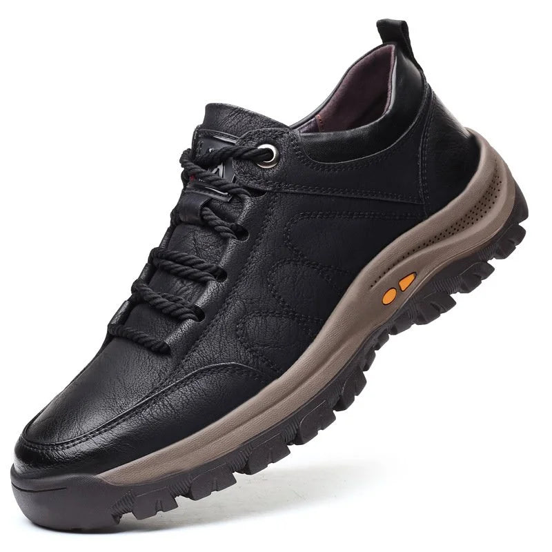 Men's Casual Slip-On Shoes | Durable Everyday Black Trainers 0