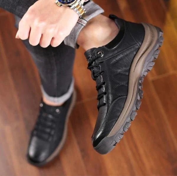 Men's Casual Slip-On Shoes | Durable Everyday Black Trainers 4