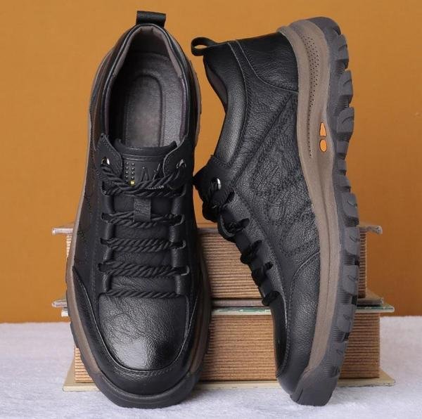 Men's Casual Slip-On Shoes | Durable Everyday Black Trainers 5